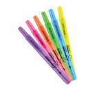 WRITECH W-805S BASMALI FOSFORLU KALEM NEON MAVİ - 12'Lİ KUTU