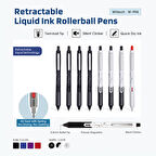 WRITECH W-994 0,5MM BASMALI ROLLER KALEM SİYAH GÖVDE -12'Lİ KUTU