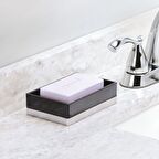 SABUNLUK MODERN SİYAH TASARIM 12X8X3CM