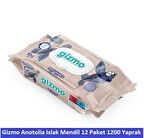Gizmo Anatolia Islak Mendil 12 Paket 1200 Yaprak