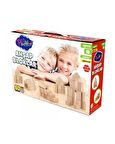 Playwood Doğal Ahşap Eğitici Bloklar 60 Parça Ony-404
