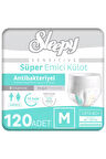 Sleepy Sensitive Antibakteriyel Emici Külot Medium 30x4 120 Adet