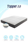 Topper 3.0 - Sert Ortopedik Yatak Pedi - Yatak Sertleştirici - Yıkanabilir Fermuarlı Kılıflı