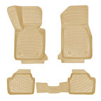 Rizline Bmw 1 Serisi E87 2004-2010 İle Uyumlu 3D Havuzlu Paspas Bej