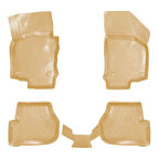 Rizline Volkswagen Golf 5 2003-2009 İle Uyumlu 3D Havuzlu Paspas Bej