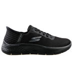 Skechers Slip-ins Go Walk Flex-Grand Entrance Womens Walking Shoes Lastik Bağcıklı Kadın Yürüyüş Ayakkabısı Siyah 