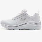 Skechers Fashion Fit-Effortless Memory Foam Leather Womens Sneaker White Hafızalı Taban Hakiki Deri Kadın Günlük Spor Ayakkabı Beyaz