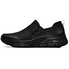 Skechers Arch Fit Banlin Sneaker Konfor Tabanlı Erkek Yürüyüş Ayakkabısı 4cm Yükseklik Siyah