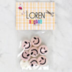 Loren Crafts 8'li Gülen Yüz Düğme - 1026