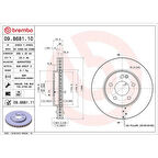 FREN DISKI ON HAVALI 288 MM UV KAPLAMALI MERCEDES W169 -W245 DIESEL