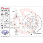 FREN DISKI ARKA MERCEDES GLE (W166) / GLE Coupe (C292) /M-SERISI (W166) KAPLAMALI