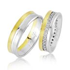 Tek Sıra Taş Altın Alyans 0902