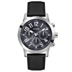 GUESS GUGW0709G1 SİYAH DERİ KORDON ERKEK KOL SAATİ
