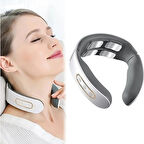  ŞArjlı Boyun Masajı Aleti - Titreşimli Masaj- Elektrikli -Isıtmalı Otobüs ve Uçak Yolculukları için