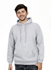 Unisex Kapşonlu Gri Sweatshirt