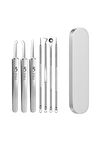 Çelik 7 Parça Kutulu Akne Silivce İğne Aracı Siyah Nokta Temizleme Seti cin646