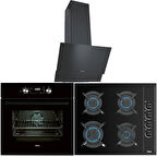 Teka Ankastre Set Siyah ( HAK 625 BK-Gbc 64002 Kbc Bk-ATV 60 BK )