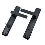 Lama Aynalı Kapı Kolu Mat Siyah (WC SOL)