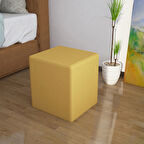 Modilayn Kare Puf Ahşap Iskeletli