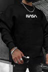 Uyguntarz Unisex Nasa Bisiklet Yaka Sweatshirt