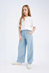 DeFacto Kız Çocuk Wide Leg Geniş Bol Paça Jean Pantolon D7103A825SMNM28