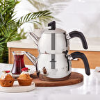 Karaca Belinay Indüksiyon Tabanlı Midi Siyah Çaydanlık Takımı