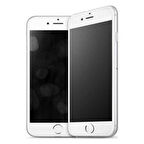 Apple iphone 6s Mat Hayalet Ekran Gizli Privacy Tam Kaplayan Kırılmaz Cam Seramik Ekran Koruyucu Beyaz