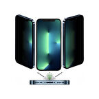 Apple iphone 13 Pro Mat Hayalet Ekran Gizli Privacy Tam Kaplayan Kırılmaz Cam Seramik Nano Ekran Koruyucu