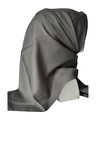 Koyu Gri Aker Düz Koton Eşarp 975