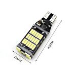 T15 W16w Led Ampul (BEYAZ ) 2 Adet