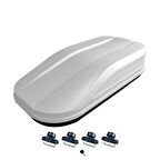 370 Litre Araç Üstü Port Bagaj Çift Açılım (Beyaz)