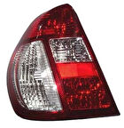 2002-2008 Renault Clio Sd Stop Lambası Sol (Kırmızı-Beyaz) (Pleksan) (Adet) (Oem No:8200403981)