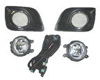 2009-2013 Toyota Land Cruiser Prado- Sis Lambası Sağ-Sol Set 2Parça Sis Kapaklı-Tesisatlı (Famella) (Adet)