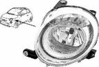 Fiat Fiat 500 2007 2014 Far Sol Ece.Elektrikli W S Motor (Oem No:51787492)