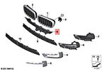 Tampon Izgarası Ön Orta Üst Bmw X5 F15 Bm 14-18 (Oem No: Bmw 51117294476)