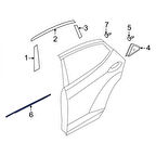 Cam Sıyırıcı Elantra 11-13 Arka Kapı Dış Sol (Oem No: 83210-3X000)