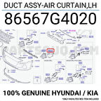 Hava Kanalı Ön Tampon İ30 16= Sol (1 Adet) (Oem No: 86567-G4020)