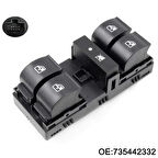 Düğme Cam Açma Linea (Dörtlü) Çerçevesiz Sol (Oem No: 735442332)