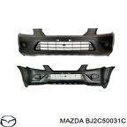 1999-2002 Mazda 323 Familia Ön Tampon Gri (Sis Delikli Bant Deliksiz Tyg) (Adet) (Oem No:Bj2C50031C)