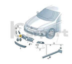 Ön Arma Yuvası Vw Golf6-Passat Bm 10- (Oem No: 5K0853343H81)