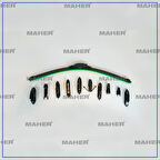 Silecek Süpürgesi Tek Tip Üniversal 11 Aparatlı 21 Muz (530Mm)