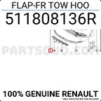 Renault Symbol Logan Sandero 2007- Çeki Demirr Kapağı Ön  (Oem No:511808136R)