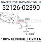 Sis Lamba Kapağı Corolla 2019 Sonrası Gri Sol (Oem No:5212602390)