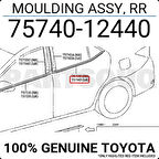 Cam Sıyırıcı Corolla 2013-2018 Arka Krom Sol (Oem No:7574012440)