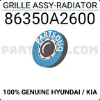 Kia Ceed- 2016-2018  Ön Panjur Siyah (Nikelaj Çerçeveli)(Tyg) (Oem No:86350A2600)