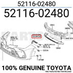 Toyota Corolla 2ZRF 2023 Ön Tampon Braketi Sol Oem No (5211502480)