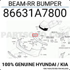Hyundai i10 2011-2013 Arka Tampon Bağlantı Braketi Sağ Oem No (866190X200)