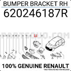Dacia Sandero 2008 Ön Tampon Alt Koruyucu Sağ Oem No (620246187R)