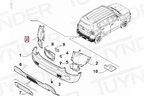 Jeep Renegade Arka Tampon Astarlı Sol 2013- (Oem No:  735684334)