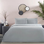 Taç Basic Ranforce Çift Kişilik Nevresim Takımı Gri